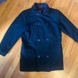Boys gap wool pea coat size XXL 14-16 good used condition